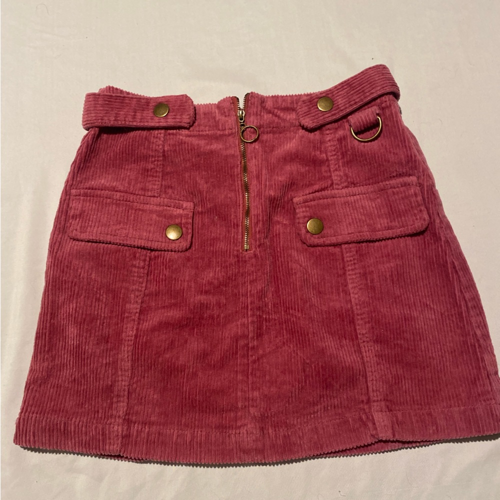 Forever 21 Corduroy Pink Skirt